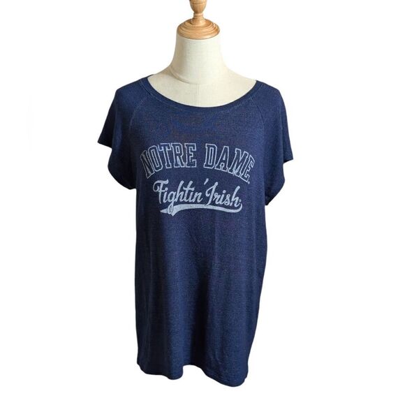 Blue 84 Notre Dame Navy Sweatshirt Style Tee - Picture 1 of 8